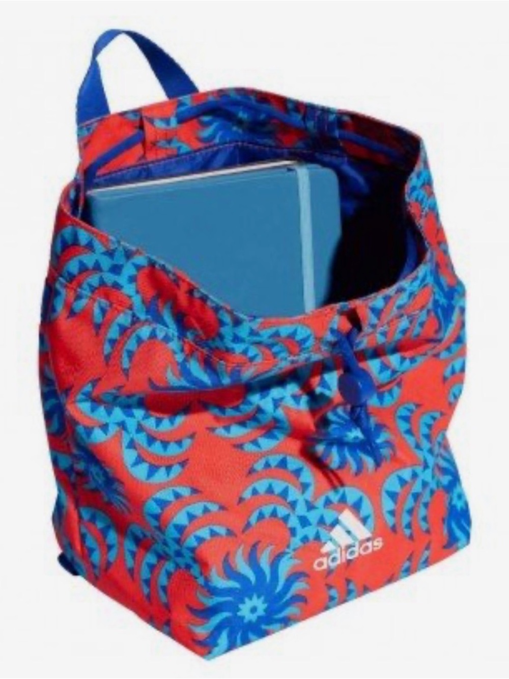 Farm Rio by adidas Red & Blue Geometric Drawstring Backpack - Picture 2 of 2